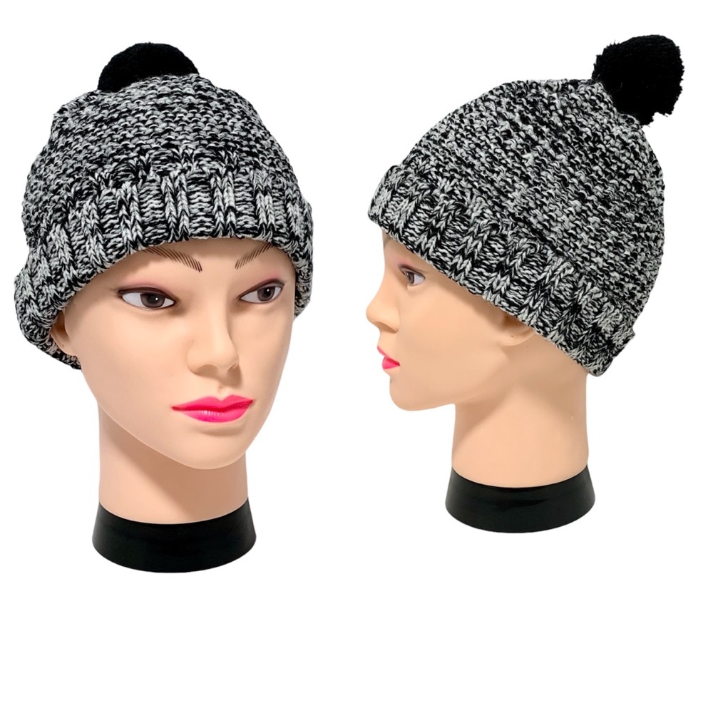 Beanie With Poms